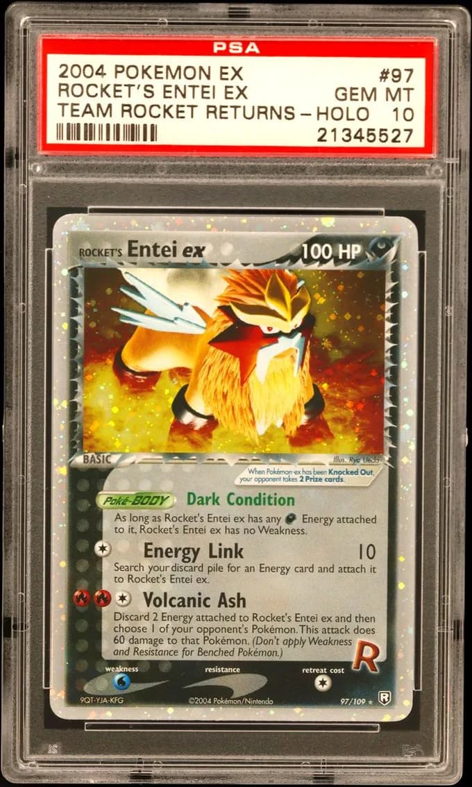 2004 #97 Rocket's Entei EX-Holo