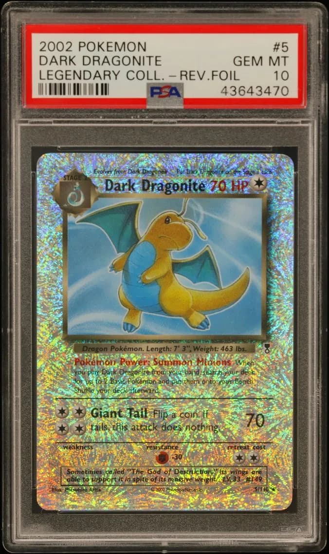 2002 #5 Dark Dragonite-Reverse F