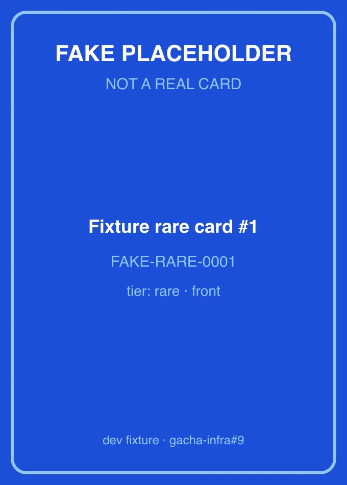 Fixture rare card #1