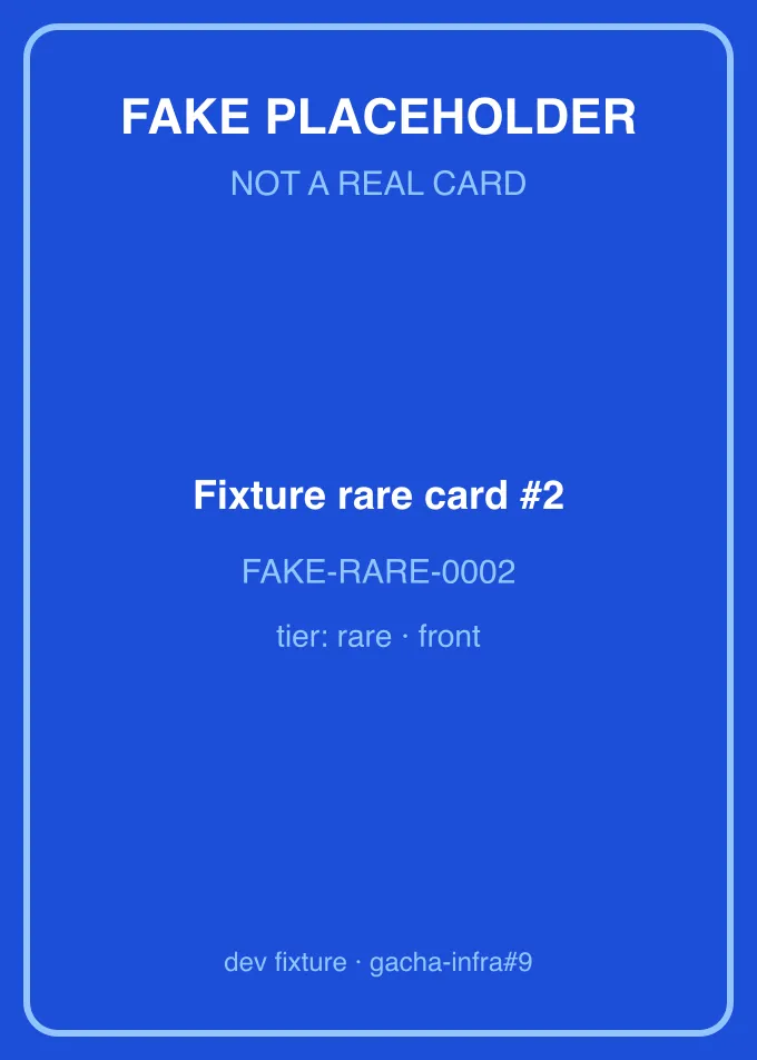 Fixture rare card #2