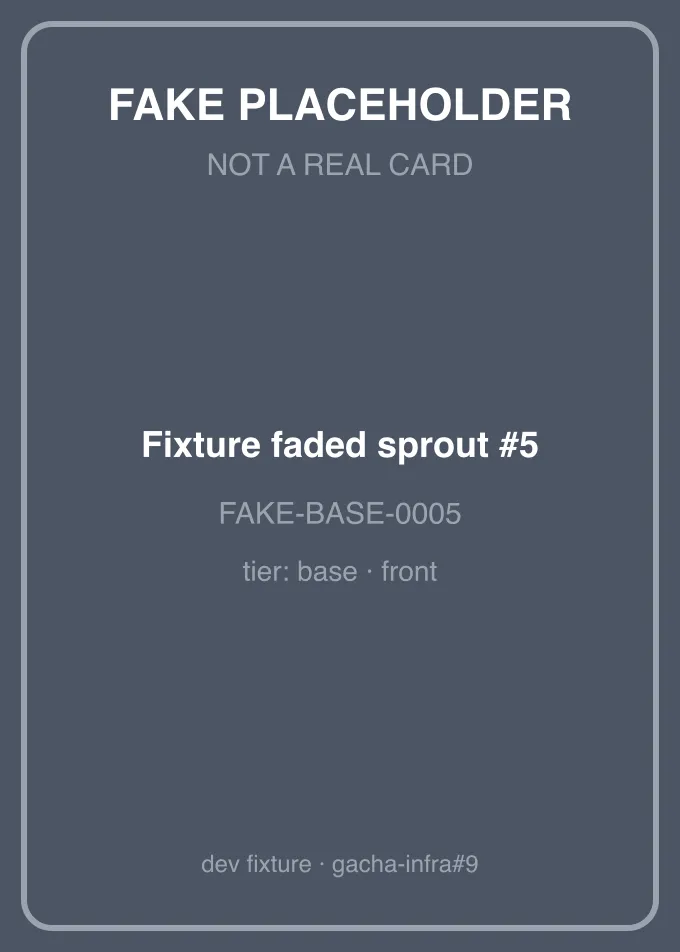 Fixture faded sprout #5