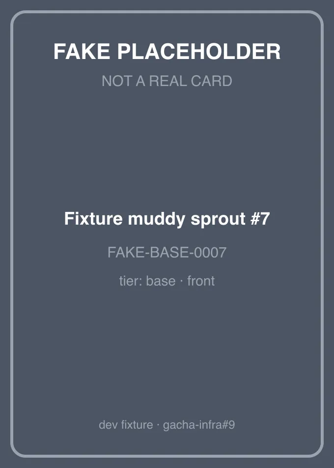 Fixture muddy sprout #7